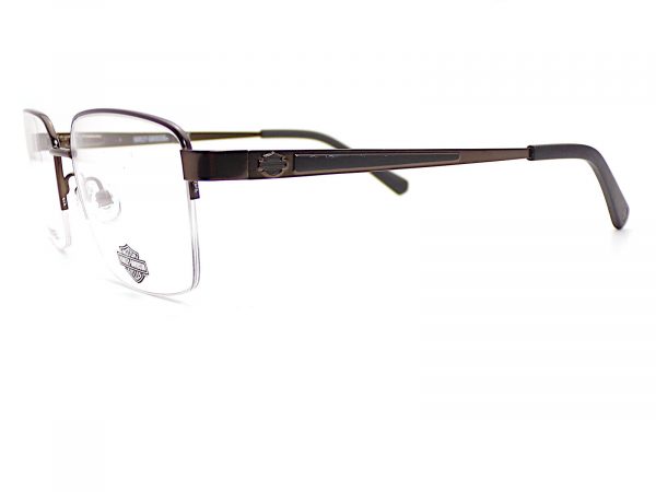 Harley Davidson Reading Glasses Brown Black Semi Rimless HD0882 009 - Image 2