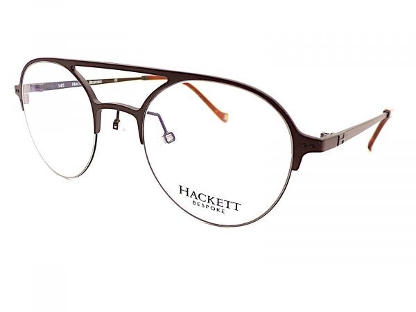 Hackett Reading Glasses Round Dark Matte Brown HEB249 175