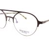 Hackett Reading Glasses Round Dark Brown with Matte Black HEB249 02