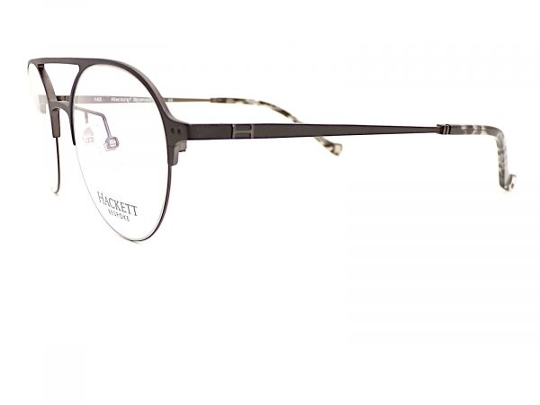 Hackett Reading Glasses Round Dark Brown with Matte Black HEB249 02 - Image 2