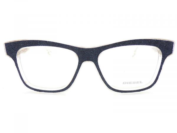 Diesel Reading Glasses Blue Denim with Crystal Clear DL5066 027 - Image 3
