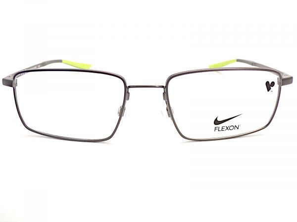Nike Flexon Reading Glasses Gunmetal with Green 4305 075 - Image 3