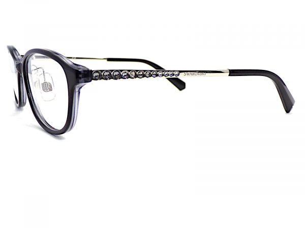 Swarovski Reading Glasses Black with Ruthenium Temples 53mm SK5379 005 - Image 2