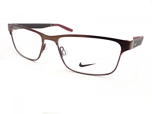 Nike Reading Glasses Satin Walnut with Dark Beetroot 8130 207