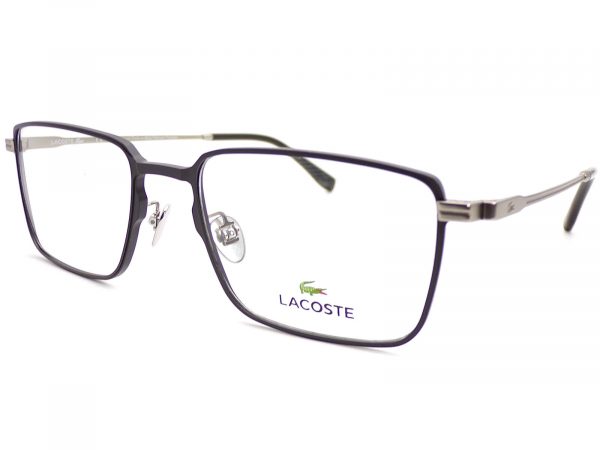 Lacoste Reading Glasses Matte Black with Satin Silver 54mm L2275E 001