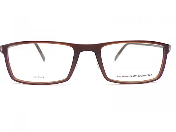 Porsche Design Titanium Reading Glasses Brown with Gunmetal 55mm P8384 D - Image 3