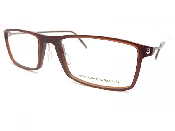 Porsche Design Titanium Reading Glasses Brown with Gunmetal 55mm P8384 D