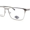 Harley Davidson Reading Glasses Matte Silver with Blue 55mm HD0976 011