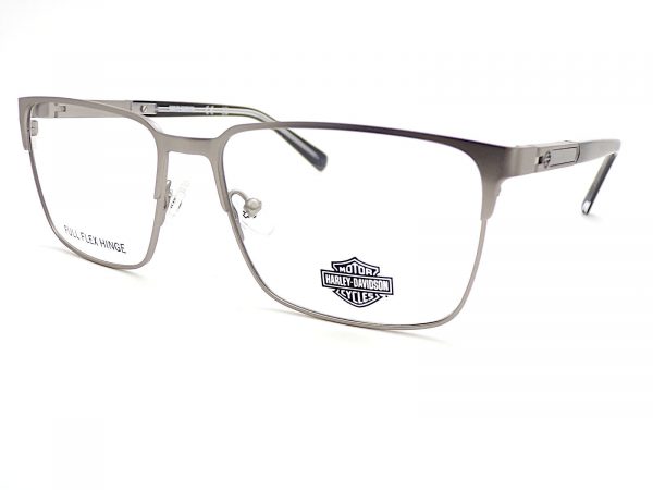Harley Davidson Reading Glasses Matte Silver with Blue 55mm HD0976 011