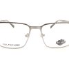 Harley Davidson Reading Glasses Matte Silver with Blue 55mm HD0976 011 - Image 3