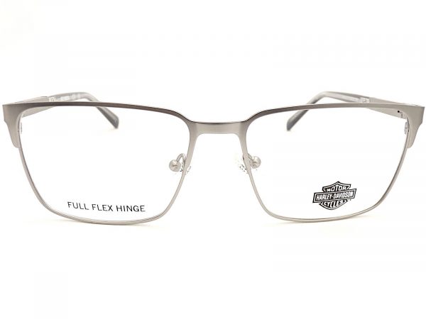 Harley Davidson Reading Glasses Matte Silver with Blue 55mm HD0976 011 - Image 3