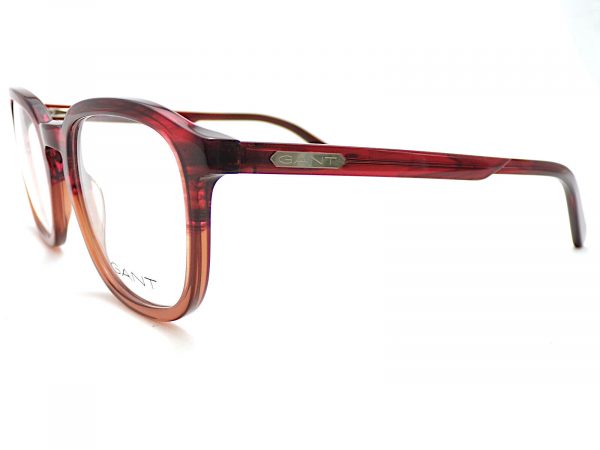 Gant Reading Glasses Dark Brown Cognac Silver 55mm GA3261 055 - Image 2