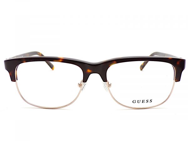Guess Reading Glasses Dark Brown Havana Gold 55mm GU50081 052 - Image 3
