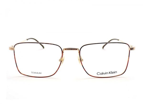 Calvin Klein Titanium Reading Glasses Havana Gold 53mm CK22109T 213 - Image 3