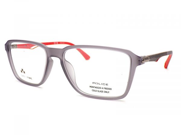Police Endurance 1 Reading Glasses Grey Coral with Carbon Fibre VPLF05 09MB