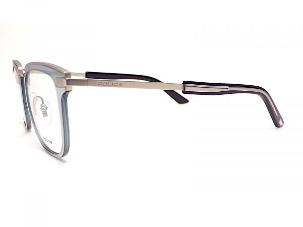 Police Halo 5 Reading Glasses Shiny Blue with Matte Silver VPL566 0581 - Image 2