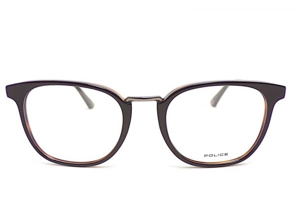 Police Clint 3 Reading Glasses Black over Brown Havana VPL686 0NK7 - Image 3