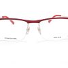 Police Crossover 3 Reading Glasses Red Silver Semi Rimless VPL564 579 - Image 3