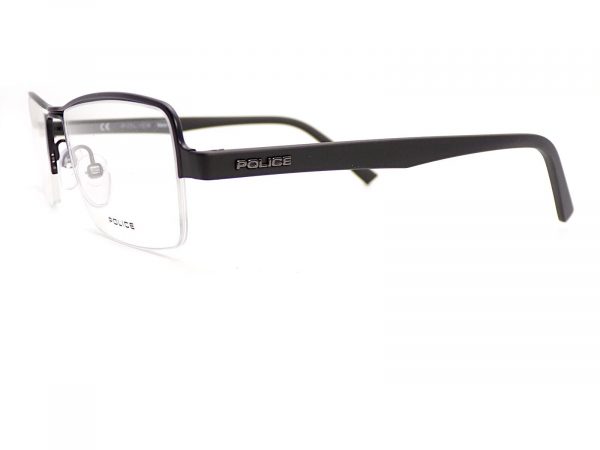 Police Reading Glasses Anthem 2 Black Semi Rimless 52mm VPL257 0531 - Image 2