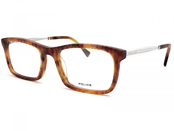 Police Reading Glasses Victory 2 Matte Amber Brown VPL262N 763