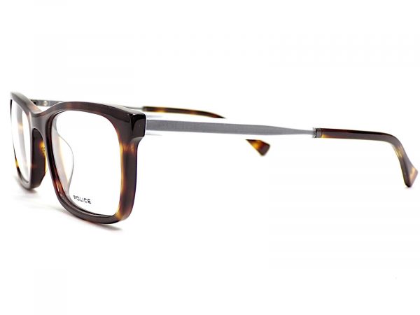 Police Reading Glasses Victory 2 Dark Brown Clear Ready Readers VPL262N 04AP - Image 2