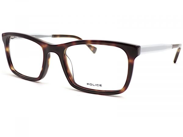 Police Reading Glasses Victory 2 Dark Brown Clear Ready Readers VPL262N 04AP