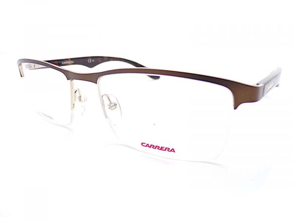 Carrera Reading Glasses Semi Rimless Brown Gold CA6623 8FX