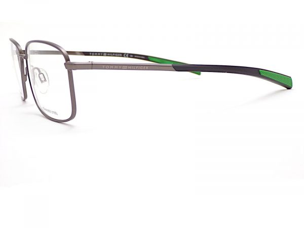 Tommy Hilfiger Reading Glasses Dark Ruthenium with Blue Green TH 1953 R80 - Image 2