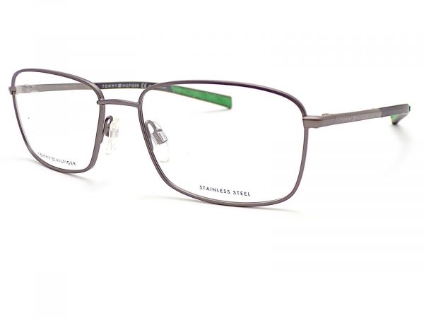 Tommy Hilfiger Reading Glasses Dark Ruthenium with Blue Green TH 1953 R80
