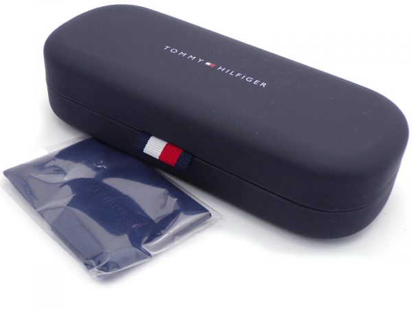 Tommy Hilfiger Reading Glasses Dark Ruthenium with Blue Green TH 1953 R80 - Image 4