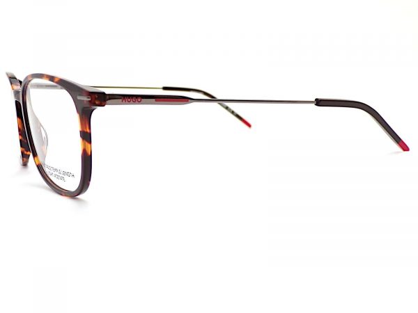 Hugo Reading Glasses Brown Havana Gunmetal Red Black HG1205 086 - Image 2