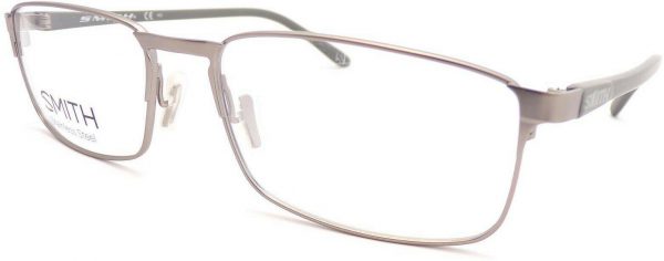Smith Reading Glasses Palladium Silver with Cement Grey Tips Durant GVQ