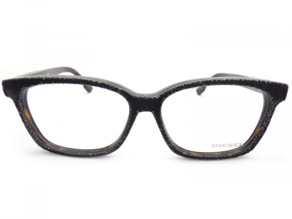 Diesel Reading Glasses DEMINEYE 55mm Brown Tortoise with Black Denim Fabric DL5137 056 - Image 3