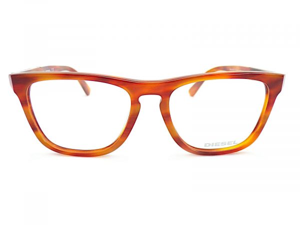 DIESEL Reading Glasses DEMINEYE 52mm Amber Brown/ Blue Denim Fabric DL5249 054 - Image 3