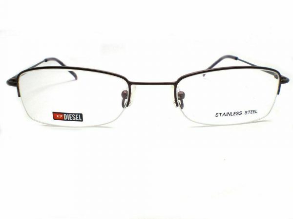 Diesel Reading Glasses Small Fit IDENTITY 47mm Semi Rimless Dark Aubergine 7C3 - Image 3