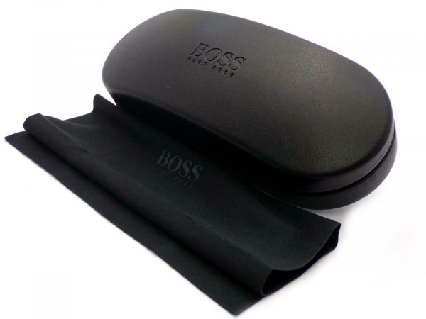 Hugo Boss Titanium Reading Glasses Brown Horn with Ruthenium 1015 EX4 - Image 4