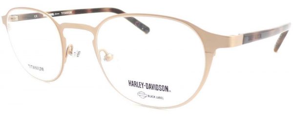 Harley Davidson Titanium Reading Glasses Brown with Gold HD1015 032