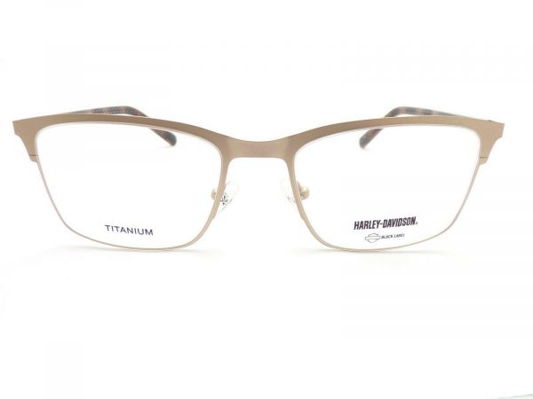 Harley Davidson Titanium Reading Glasses Gold with Brown HD1017 032 - Image 3