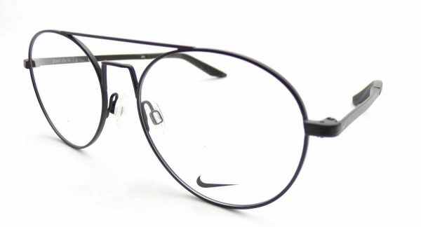 Nike Reading Glasses 53mm Matte Black Round Metal 8211 009