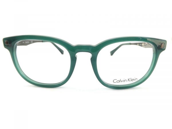 Calvin Klein Reading Glasses 50mm Olive Green with Matte Brown Arms CK5940 318 - Image 3